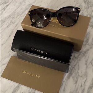 Women’s Burberry Black and Gold Sunglasses
